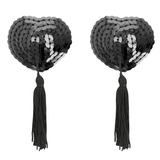Coquette Chic Desire - Schwarze Pailletten-Nippelabdeckungen