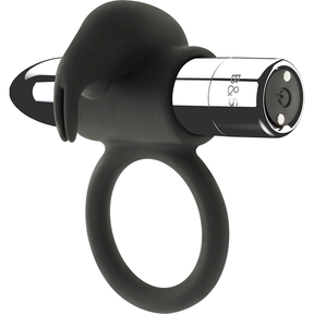 Black&Silver - Burton Wiederaufladbarer Ring 10 Vibrationsmodi