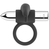 Black&Silver - Burton Wiederaufladbarer Ring 10 Vibrationsmodi