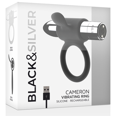 Black&Silver - Cameron Wiederaufladbarer Ring Silber