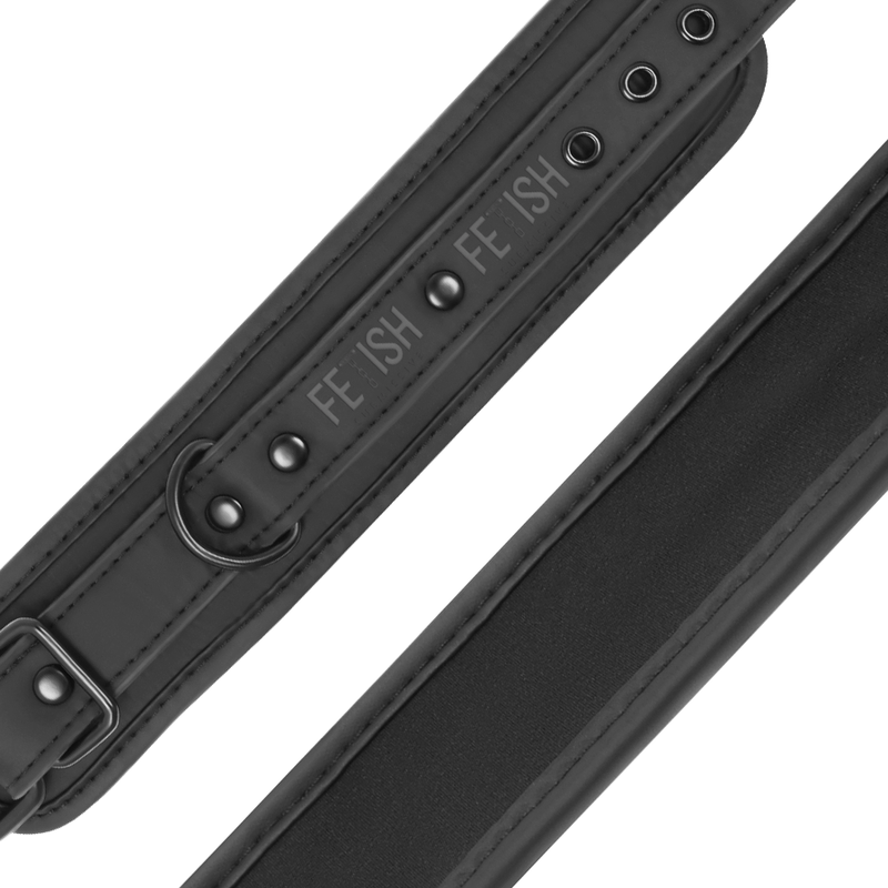 Fetish Submissive - Knöchelstze aus Veganem Leder mit Noprene-Futter
