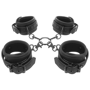 Fetish Submissive - Hand- und Knöchel-Handschellen-Set mit Noprene-Futter