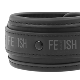 Fetish Submissive - Halskette und Handschellen aus Veganem Leder mit Noprene-Futter