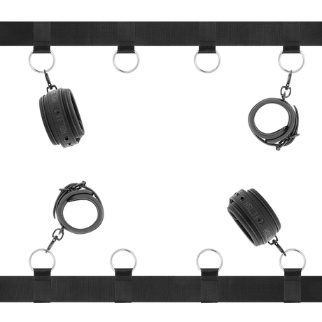 Fetisch-Toy Luxus-Bettband-Set mit Noprene-Futter