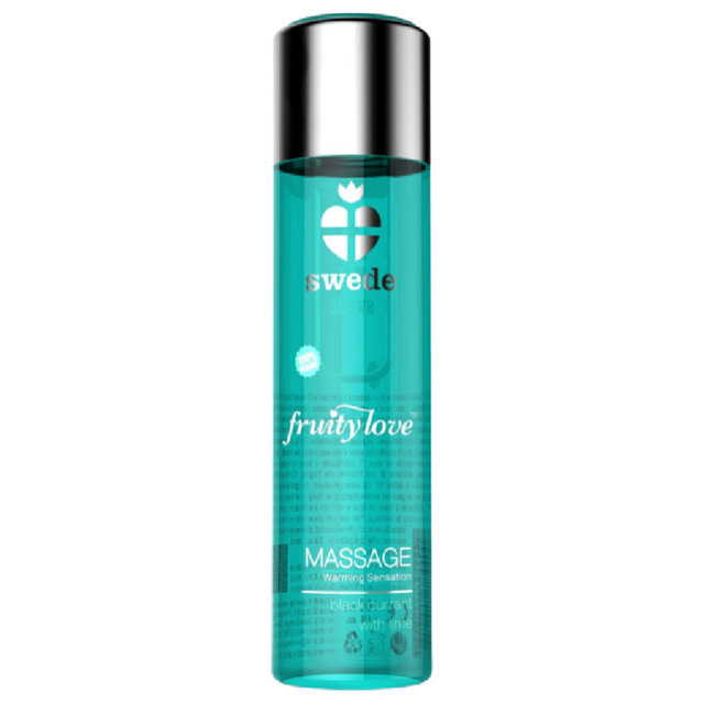 Swede - Fruity Love Massageöl mit Wärmendem Effekt Schwarze Johannisbeere und Limette 120 ml