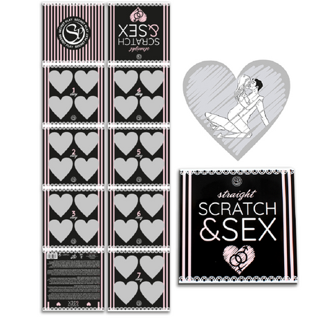 Erotik-Spiel Secretplay Scratch & Sex-Spiel für Hetere Paare (Es/en/Fr/Pt/de)