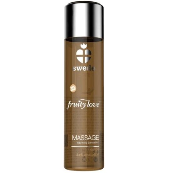 Swede - Fruity Love Massageöl mit Wärmendem Effekt Intensive Dunkle Schokolade 60 ml