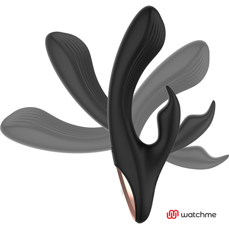 Rabbit-Vibrator Rabbit Fernbedienungstechnologie Ein Watchme Schwarz 20 x 3,3 cm.1