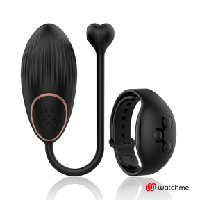 Vibro-Ei mit Watchme-Fernbedienung Schwarz 7,5 x 3,5 cm – Ansicht 2