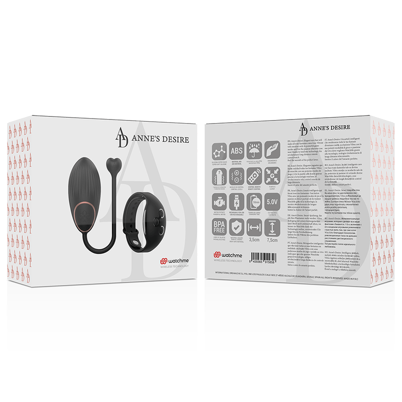 Anne's Desire - Egg Fernbedienungstechnologie Watchme Schwarz