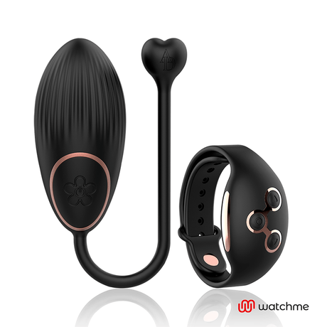 Vibrator Egg Fernbedienungstechnologie Watchme Schwarz/Gold 7,5 x 3,5 cm.1