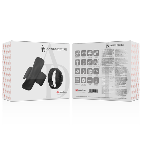 Vibrator Panty Pleasure Tecnolog A Watchme Black 9,6 x 3 cm.11
