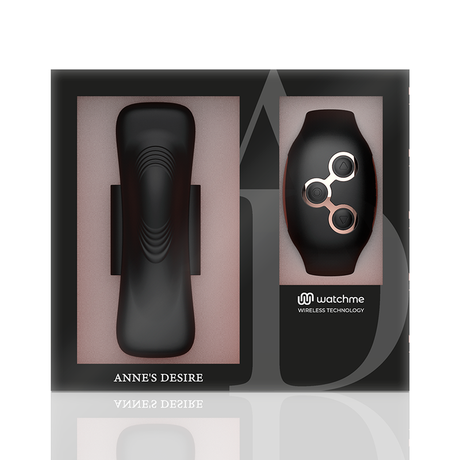 Vibrator Panty Pleasure Tecnolog A Watchme Schwarz/Gold 9,6 x 3 cm.10