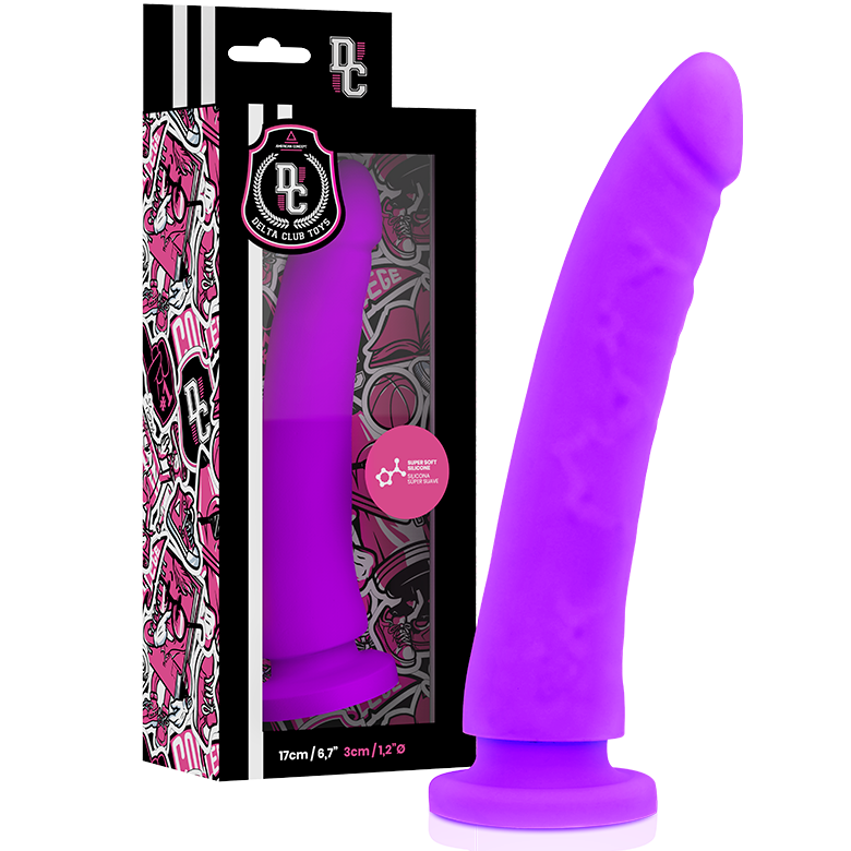 Delta Club - Toys Lila Dildo Medizinisches Silikon 17 cm-x-3 cm