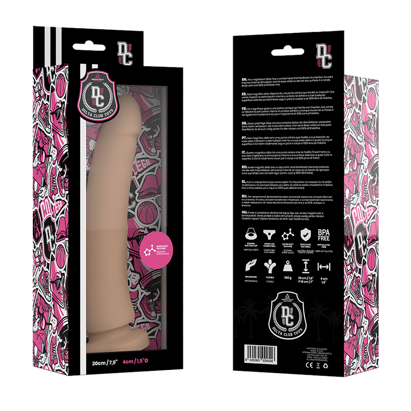 Delta Club - Toys Natürlicher Dildo Medizinisches Silikon 20 cm-x-4 cm