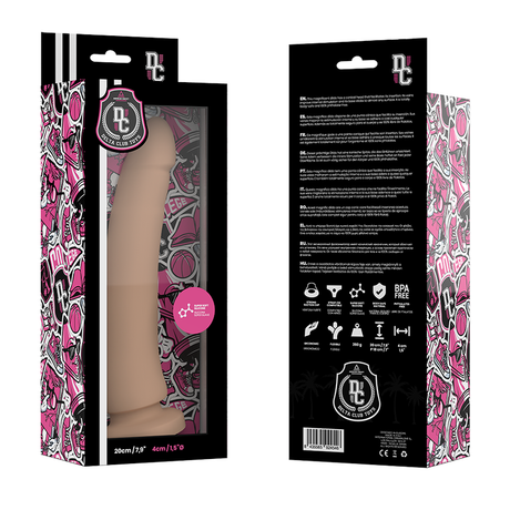 Delta Club - Toys Natürlicher Dildo Medizinisches Silikon 20 cm-x-4 cm