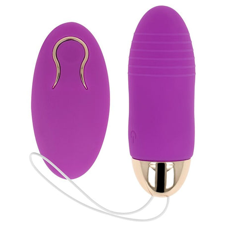 Vibrator Vibrierendes Ei mit Fernbedienung 10 Geschwindigkeiten Lila 8,5 x 2,8 cm.1