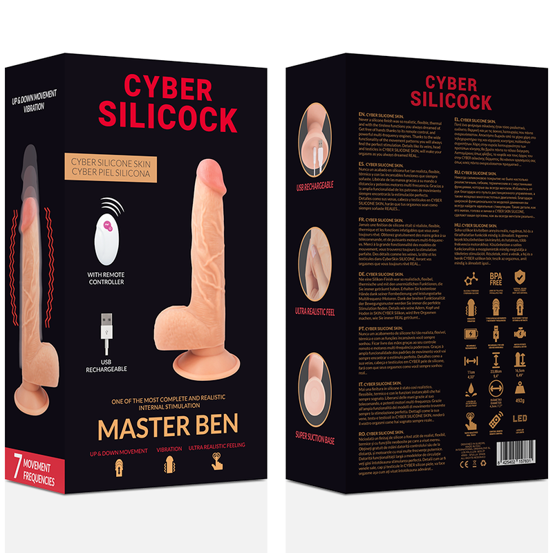 Cyber Silicock - Fernbedienung Realistisch Master Ben 23.88 cm-x-4.3 cm