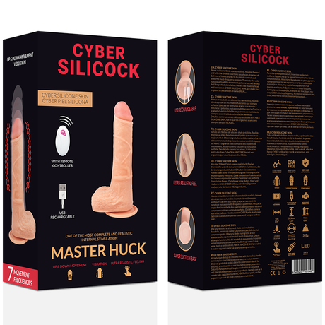 Cyber Silicock - Fernbedienung Realistisch Master Huck 20.9 cm-x-4 cm