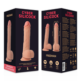 Cyber Silicock - Strap-On Freeman Flüssige Silikon mit 3 Ringen Gratis 20 cm-x-3.8 cm