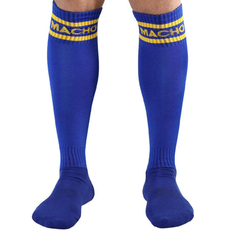 Strümpfe Lange Socken Eine Blau