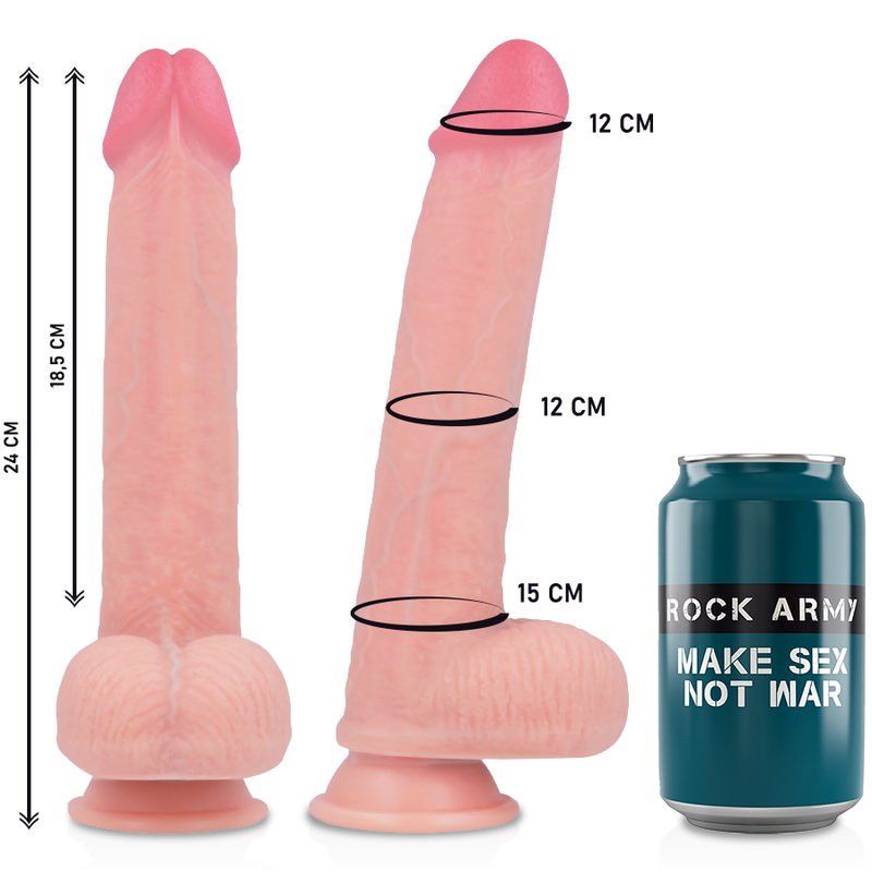 Rockarmy - Arn S + Flüssiger Silikon Dildo Premium Kingcobra 24 cm-x-4.77 cm