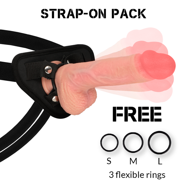 Rockarmy - Gurt + Hawk-Rotator und Vibrator 22 cm-x-4.6 cm