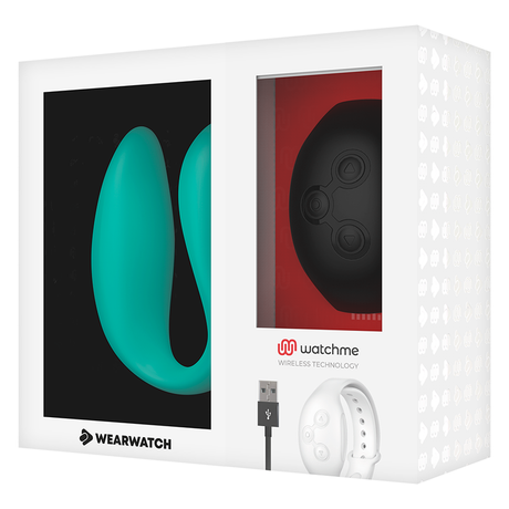 Wearwatch - Dual-Technologie Vibrator Watchme Aquamarine / Jet