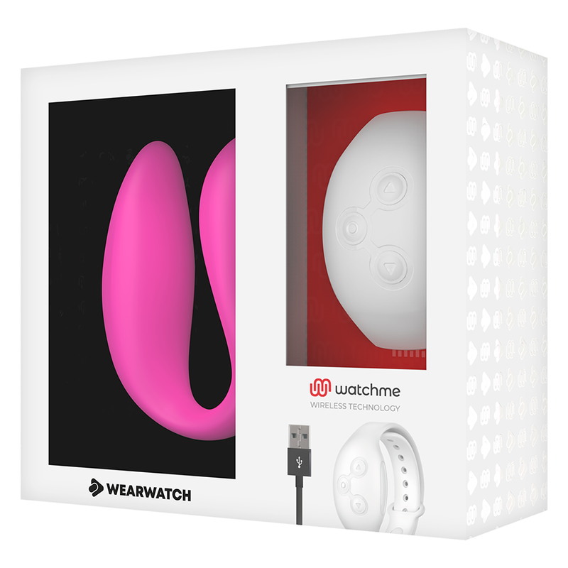 Wearwatch - Watchme Dual Technology Vibrator Fuchsia / Snow