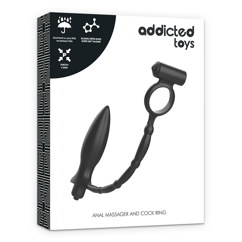 Addicted Toys - Analplug mit Vibrationsring