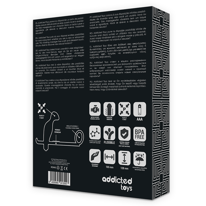 Addicted Toys - Analplug mit Schwarzem Silikonring 12 cm