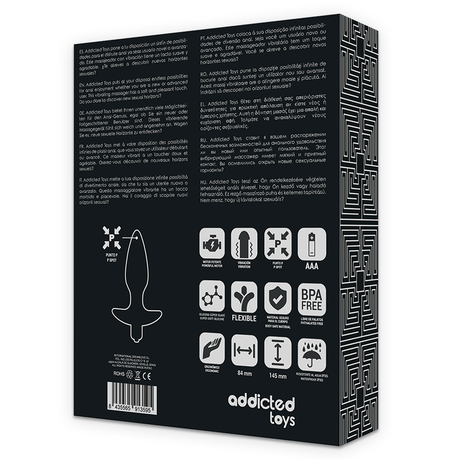 Addicted Toys - Massager Plug Anal mit Vibration Schwarz