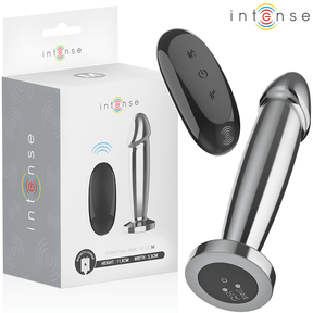 Analplug Plug 10 Vibrationen Metalldildo mit Fernbedienung M 11,8 cm