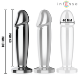 Analplug Plug 10 Vibrationen Metalldildo mit Fernbedienung M 11,8 cm.3