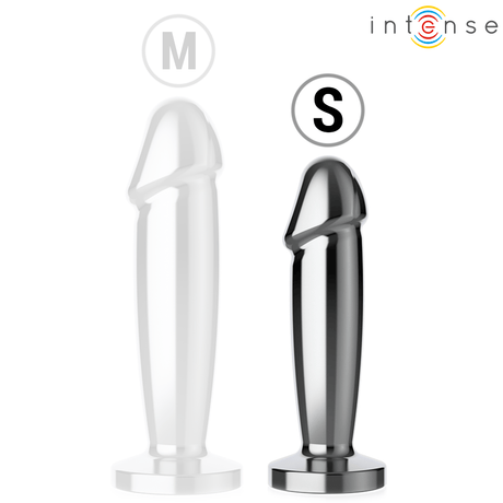 Intense - Anal Plug 10 Vibrationen Metalldildo mit Fernbedienung S