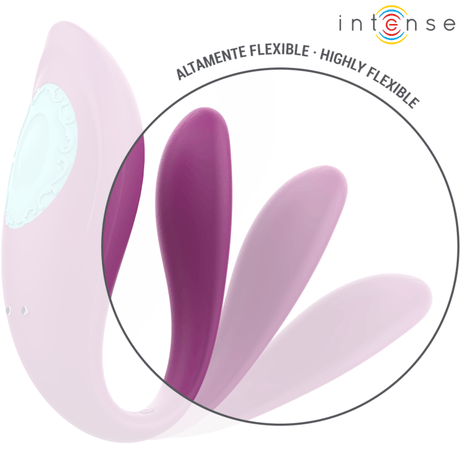 Intense - Annie U-Förmiger Vibrator und Stimulator Lila Fernbedienung