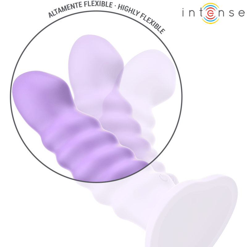 Vibrator Brenda M Spiralendesign 10 Vibrationen Lila Fernbedienung 14 x 3 cm.6