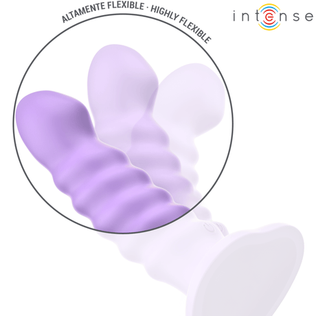 Intense - Brenda Vibrator Grösse M Spiralendesign 10 Vibrationen Lila Fernbedienung