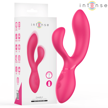 Rabbit-Vibrator Charly Beweglicher Vibrationsstimulator 4,4 x 5,7 cm