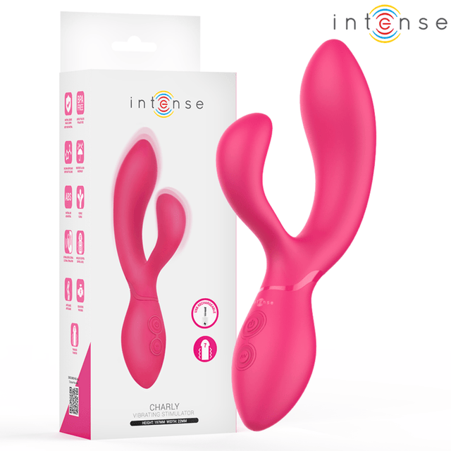 Rabbit-Vibrator Charly Beweglicher Vibrationsstimulator 4,4 x 5,7 cm