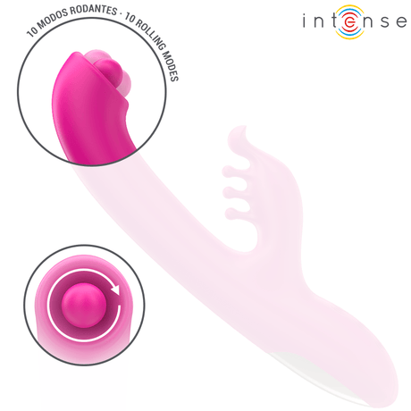 Intense - Christina Multifunktions-Rabbit-Vibrator 22,5 cm Rosa