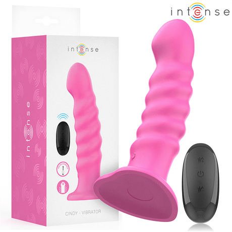 Intense - Cindy Vibrator Grösse L Spiralendesign 10 Vibrationen Rosa Fernbedienung
