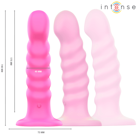 Intense - Cindy Vibrator Grösse L Spiralendesign 10 Vibrationen Rosa Fernbedienung