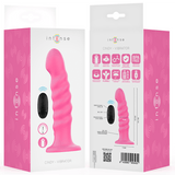Vibrator Cindy L Spiralendesign 10 Vibrationen Rosa Fernbedienung 19 x 4 cm.7