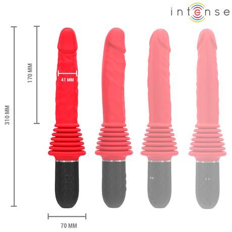 Intense - Cynthia Fernbedienungs-Stossvibrator mit Wärmefunktion