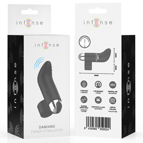 Vibrator Damiano Wiederaufladbarer Fingerstimulator 8,6 x 2,3 cm.6
