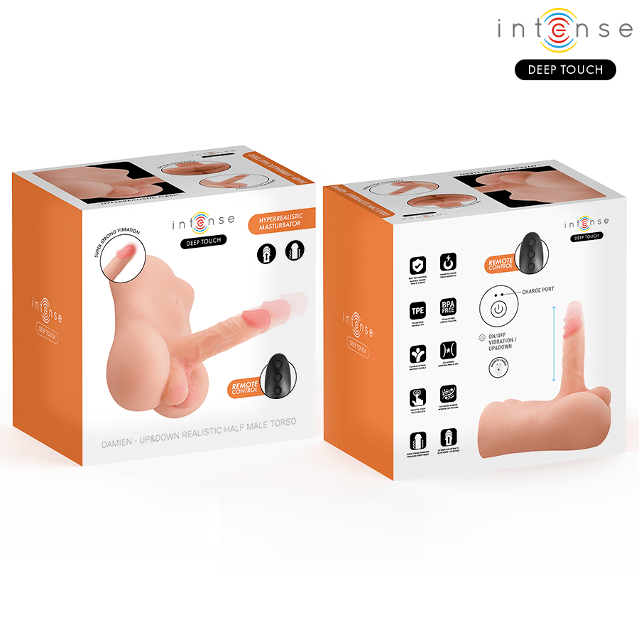 Realistischer Vibrator Deep Touch Damien-Torso mit Realistischem mit Druck- und.2