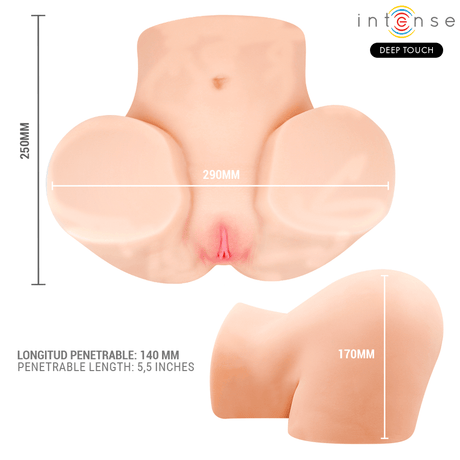 Intense Deep Touch – Ginger Vaginalmasturbator mit Saug-, Wärme-, Vibrations- und Stimmeffekten mit Fernbedienung 5,3 kg