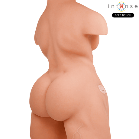 Intense Deep Touch - Marty-Torso mit Anus und Realistischem Dildo mit Druck- und Vibrationsmöglichkeiten, Fernbedienung, 6,2 kg