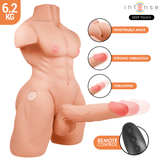 Realistischer Vibrator Deep Touch Marty-Torso mit Anus und Realistischem mit Druck- und